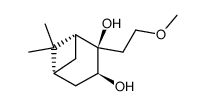 2-(2-methoxyethyl)-6,6-dimethylbicyclo[3.1.1]heptane-cis-2,3-diol结构式