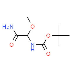 Carbamic acid, (2-amino-1-methoxy-2-oxoethyl)-, 1,1-dimethylethyl ester (9CI) Structure