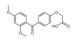 2-[4-(2,4-dimethoxybenzoyl)phenoxy]acetic acid结构式