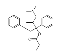 Benzeneethanol, .alpha.-2-(dimethylamino)-1-methylethyl-.alpha.-phenyl-, propanoate (ester) Structure