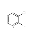 3-氯-2-氟-4-碘吡啶结构式