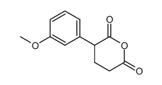 2-(3-methoxyphenyl)glutaric anhydride Structure