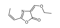 2-(1'-propenyl)-4-ethoxymethylene-5-oxazolone结构式