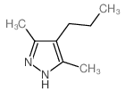 3,5-二甲基-4-丙基-1H-吡唑结构式