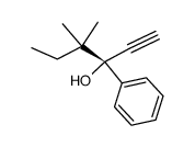 (+)-4,4-dimethyl-3-phenyl-1-hexyn-3-ol Structure