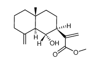 (1S,8aβ)-Decahydro-1β-hydroxy-4aα-methyl-α,8-dimethylene-2α-naphthaleneacetic acid methyl ester structure