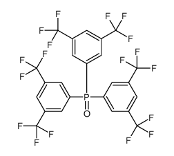 1-bis[3,5-bis(trifluoromethyl)phenyl]phosphoryl-3,5-bis(trifluoromethyl)benzene结构式