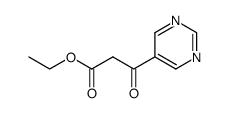 3-oxo-3-pyrimidin-5-yl-propionic acid ethyl ester Structure