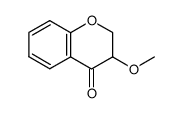 2,3-dihydro-3-methoxy-4H-1-benzopyran-4-one结构式