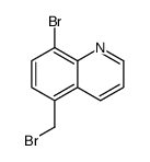 8-bromo-5-(bromomethyl)quinoline Structure