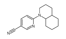 6-(3,4,4a,5,6,7,8,8a-octahydro-2H-quinolin-1-yl)pyridine-3-carbonitrile Structure