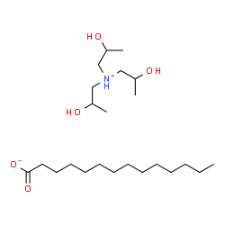 tris(2-hydroxypropyl)ammonium myristate结构式