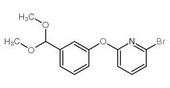 2-BROMO-6-(3-(DIMETHOXYMETHYL)-PHENOXY)PYRIDINE结构式