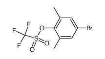 4-bromo-2,6-dimethylphenyl trifluoromethanesulfonate结构式
