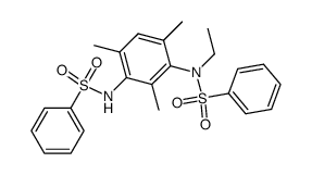 N-ethyl-N,N'-(2,4,6-trimethyl-m-phenylene)-bis-benzenesulfonamide Structure