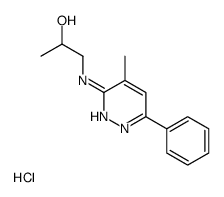 1-[(4-methyl-6-phenylpyridazin-3-yl)amino]propan-2-ol,hydrochloride Structure