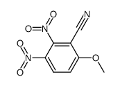 6-methoxy-2,3-dinitro-benzonitrile Structure