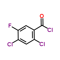 2,4-二氯-5-氟苯甲酰氯结构式