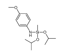 4-methoxy-N-[methyl-di(propan-2-yloxy)silyl]aniline结构式