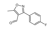 3-(4-氟苯基)-5-甲基异噁唑-4-甲醛结构式