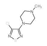 1-(4-氯-1,2,5-噻二唑-3-基)-4-甲基哌嗪结构式