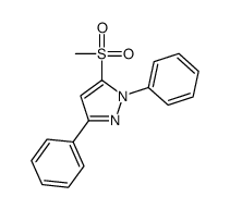 1,3-二苯基-5-甲烷磺酰基-1H-吡唑结构式