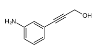 3-(3-氨基苯基)-2-丙炔-1-醇结构式