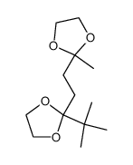 2-(tert-butyl)-2-(2-(2-methyl-1,3-dioxolan-2-yl)ethyl)-1,3-dioxolane结构式