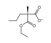 (2R)-2-ethoxycarbonyl-2-methylpentanoate Structure