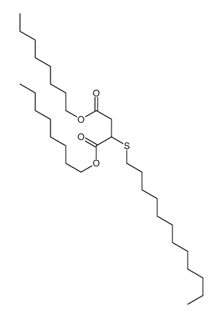 dioctyl 2-dodecylsulfanylbutanedioate Structure