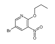 5-bromo-3-nitro-2-propoxypyridine Structure