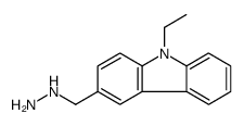 (9-乙基-9h-咔唑-3-甲基)-肼结构式
