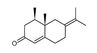 4,4a-dimethyl-6-propan-2-ylidene-4,5,7,8-tetrahydro-3H-naphthalen-2-on e结构式