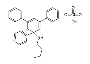 N-butyl-2,4,6-triphenylthiopyran-2-amine,perchloric acid Structure