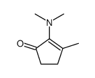 2-(dimethylamino)-3-methylcyclopent-2-en-1-one结构式