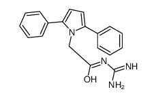 N-(氨基亚氨基甲基)-2,5-二苯基-1H-吡咯-1-乙酰胺结构式