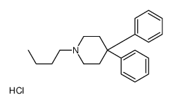 1-butyl-4,4-diphenylpiperidine,hydrochloride Structure