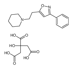 2-(carboxymethyl)-2,4-dihydroxy-4-oxobutanoate,3-phenyl-5-(2-piperidin-1-ium-1-ylethyl)-1,2-oxazole Structure
