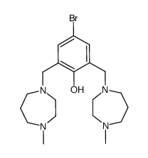 4-bromo-2,6-bis(4-methyl-1,4-diazepan-1-ylmethyl)phenol Structure