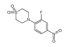 4-(2-fluoro-4-nitrophenyl)-1,4-thiazinane 1,1-dioxide Structure