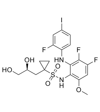 Refametinib (RDEA119, Bay 86-9766)结构式
