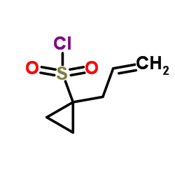 1-烯丙基环丙磺酰氯结构式
