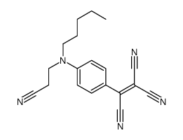 2-[4-[2-cyanoethyl(pentyl)amino]phenyl]ethene-1,1,2-tricarbonitrile Structure