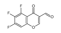 5,6,7-三氟-4-氧代-4H-色烯-3-甲醛结构式