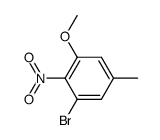 1-bromo-3-methoxy-5-methyl-2-nitrobenzene Structure