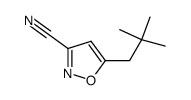 5-(2,2-dimethyl-propyl)-isoxazole-3-carbonitrile结构式
