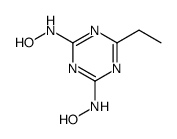 N-[4-ethyl-6-(hydroxyamino)-1,3,5-triazin-2-yl]hydroxylamine结构式