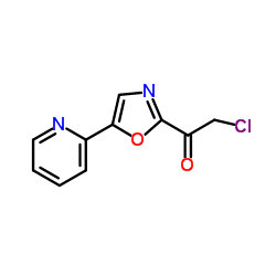 2-Chloro-1-[5-(2-pyridinyl)-1,3-oxazol-2-yl]ethanone Structure