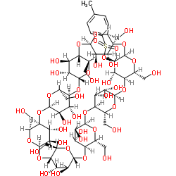 单-2-O-(对甲苯磺酰)-γ-环糊精结构式