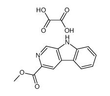 methyl-β-carboline-3-carboxylate hydrogen oxalate Structure